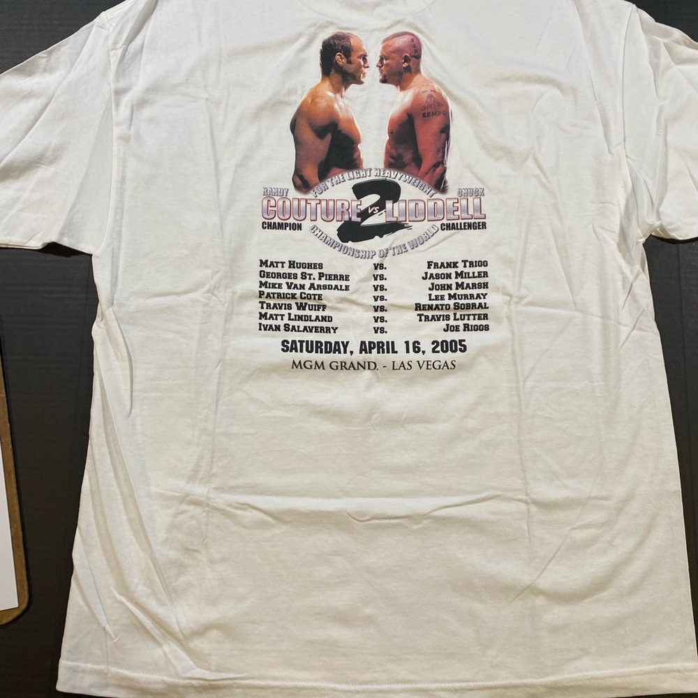UFC 52 - XL T-shirt & Trilogy DVD - Chuck Liddell v. Randy Couture 2 - 2005 - Picture 5 of 13